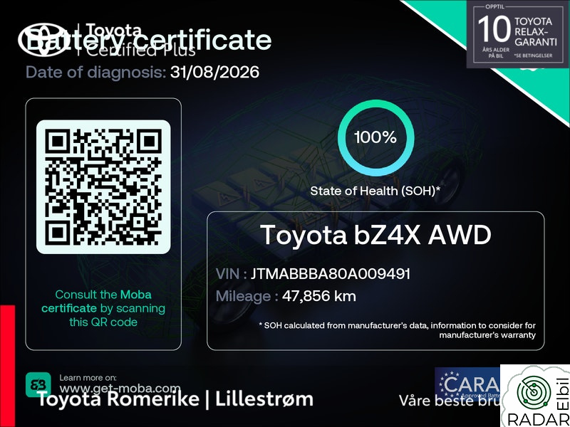 TOYOTA BZ4X AWD Active Tech