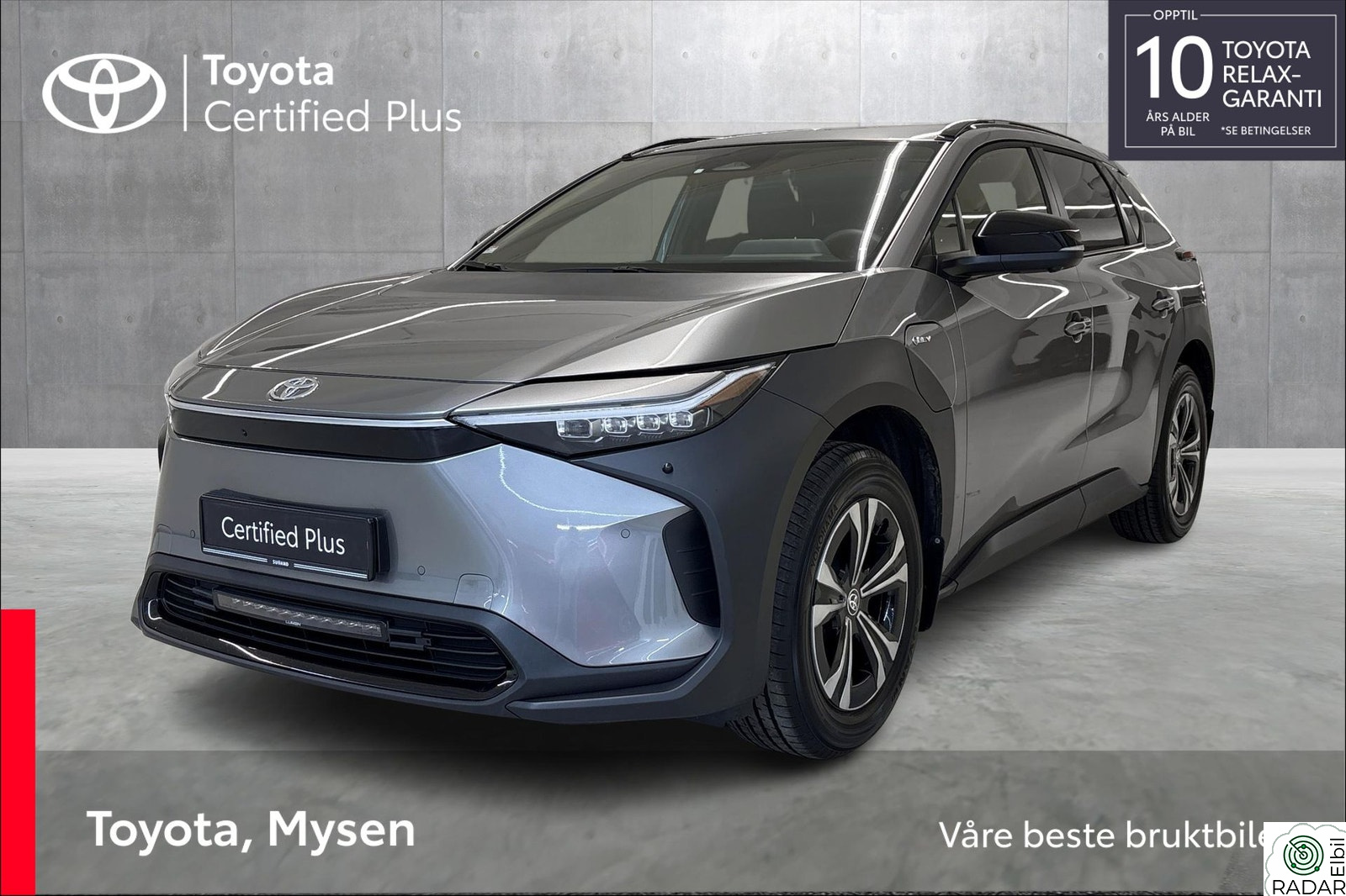 TOYOTA BZ4X Active tech, AWD, Velholdt, 1 eier