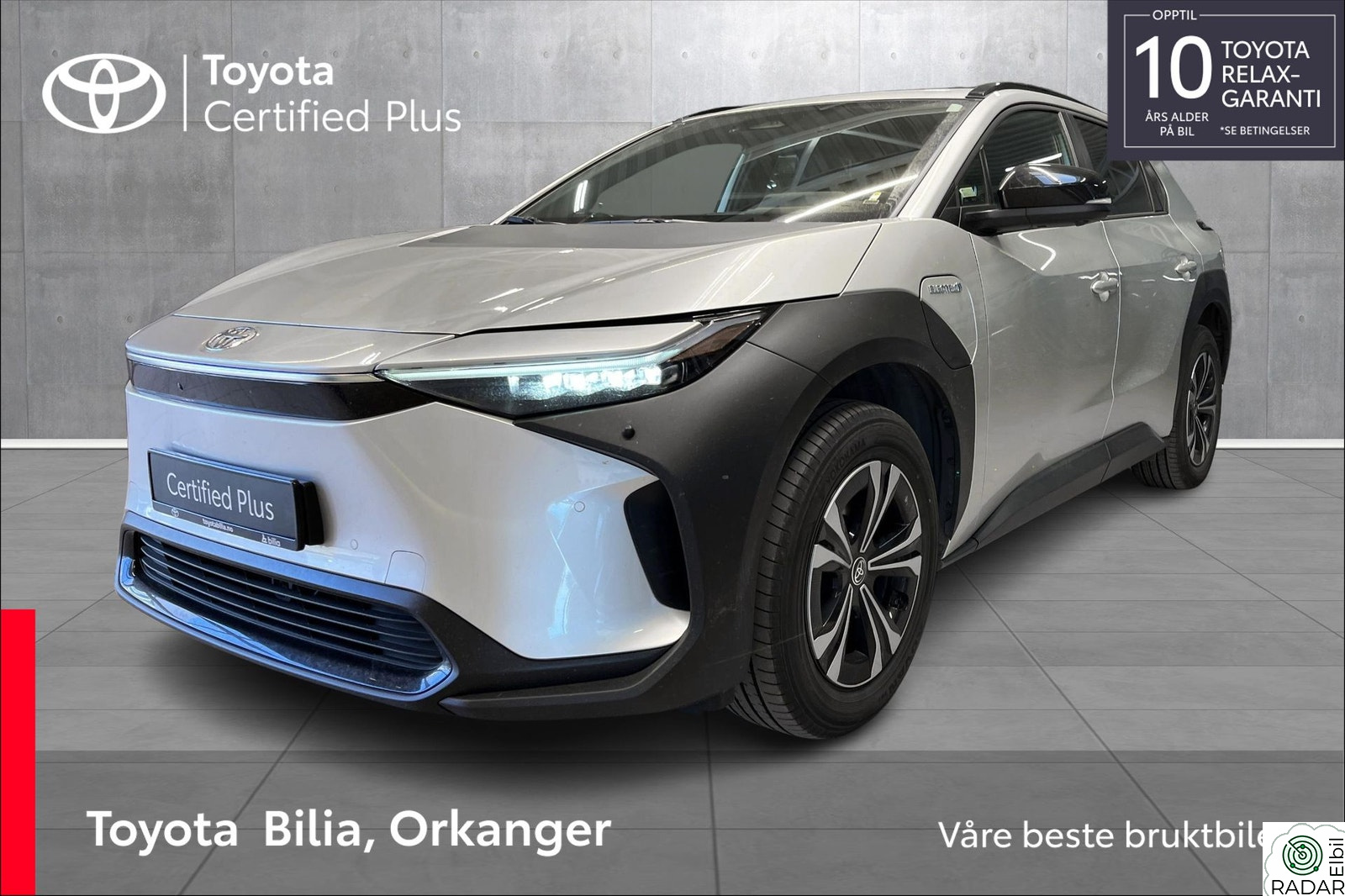 TOYOTA BZ4X BZ4X 218 HK AUT Active Tech Rentekam 3,95% med 10%EK