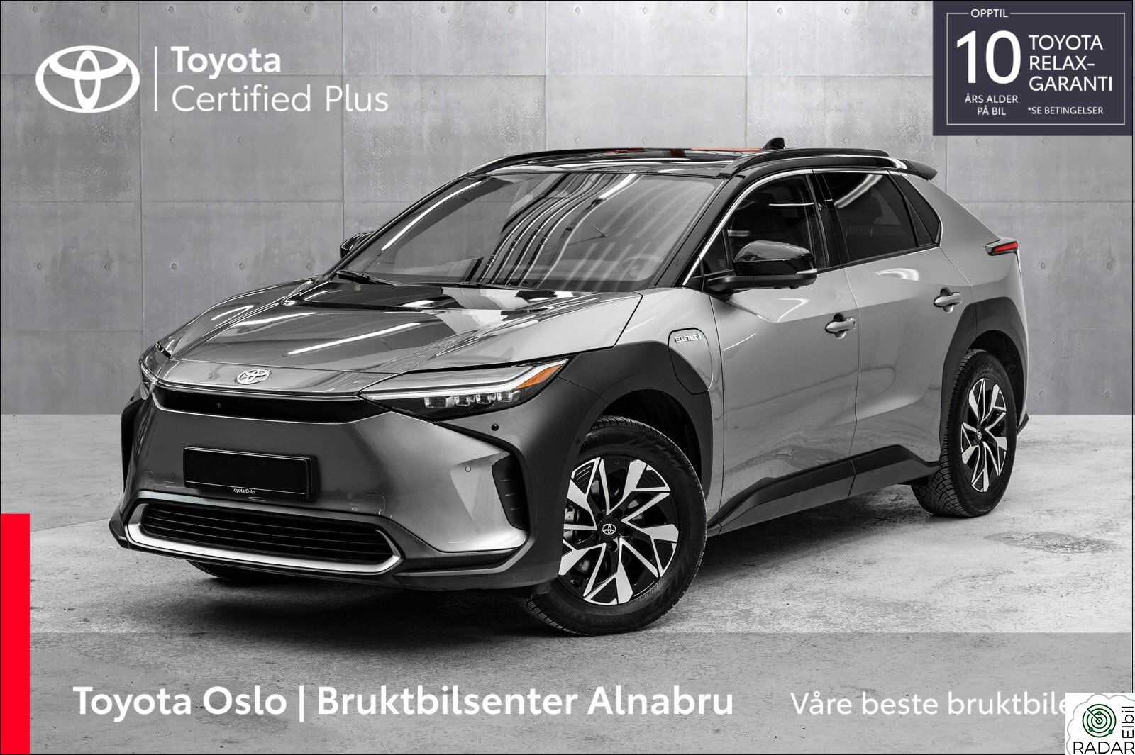 TOYOTA BZ4X AWD Executive Bitone, Topputstyrt, Panorama,Hengerfeste