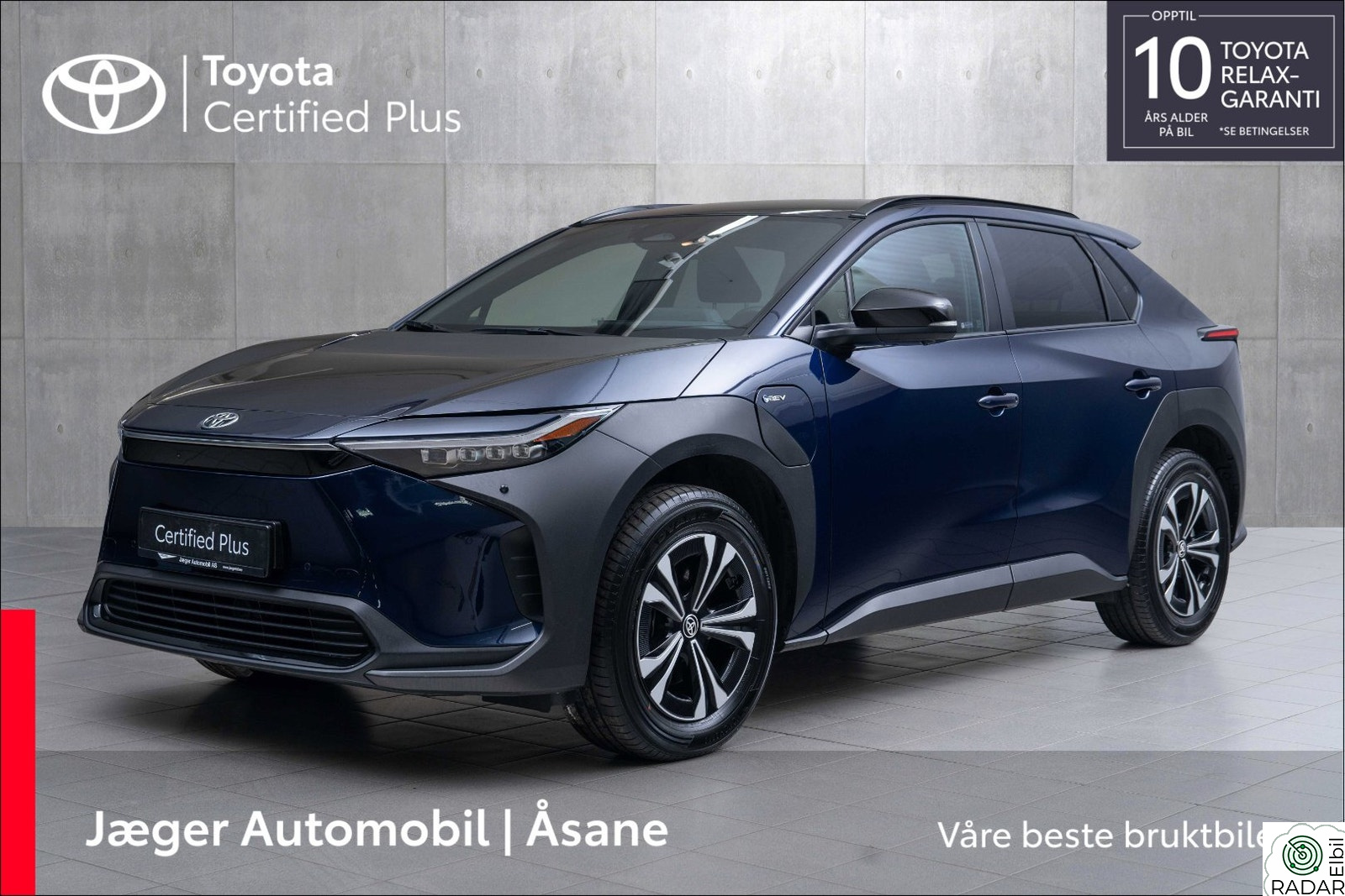 TOYOTA BZ4X AWD Active Tech INNBYTTEKAMPANJE
