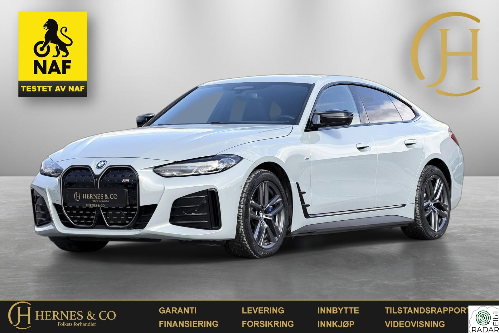BMW i4 M50 Supercharge/Topputstyrt/Nybilgaranti/BSI/Krok/Laser/++