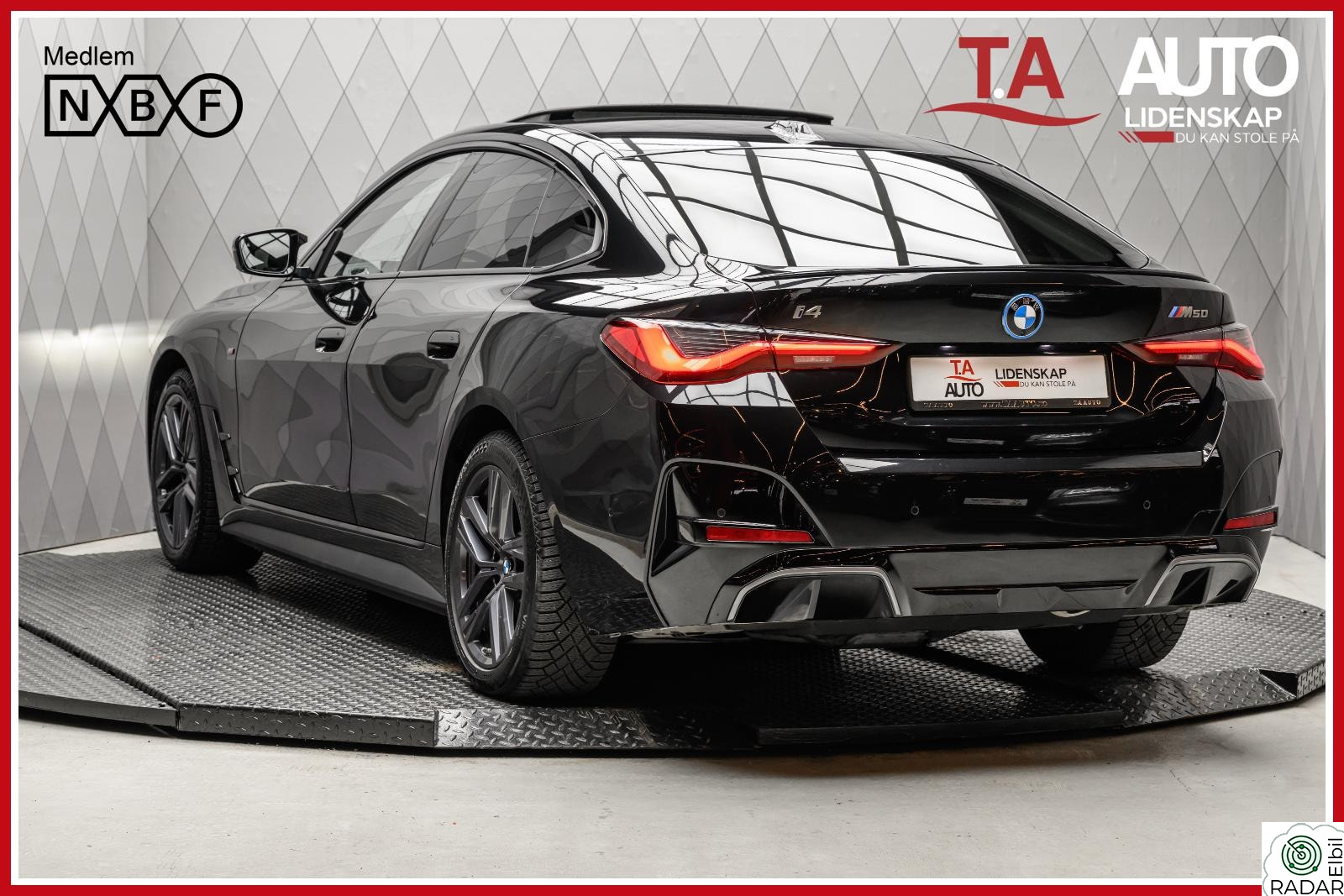 BMW i4 M50 M50 SUPERCHARGED 544HK M-SPORT XDRIVE LASER NORSK