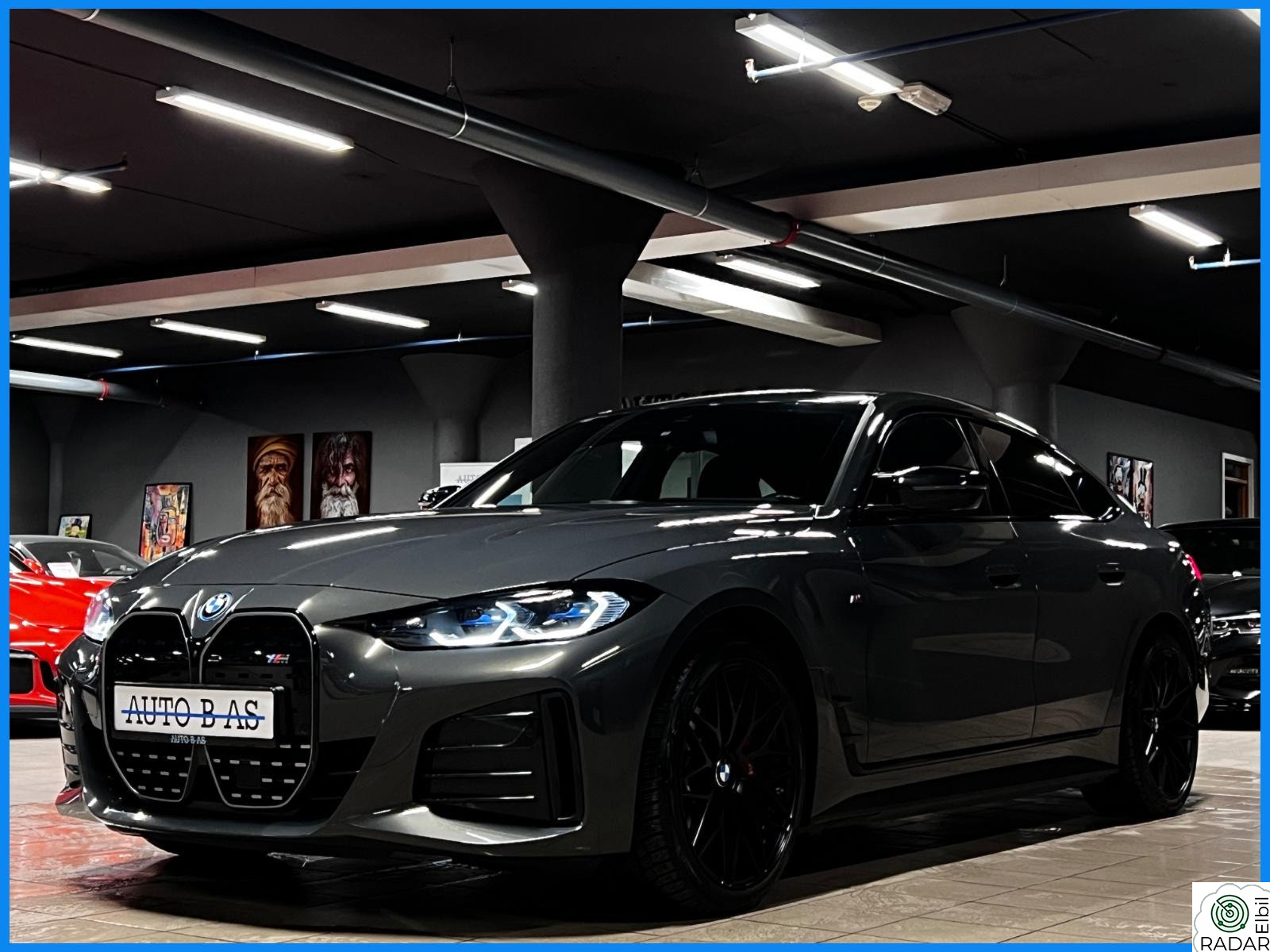 BMW i4 M50 FullyCharged/DravitGrå/Skinn/H&K/H.feste/Laser