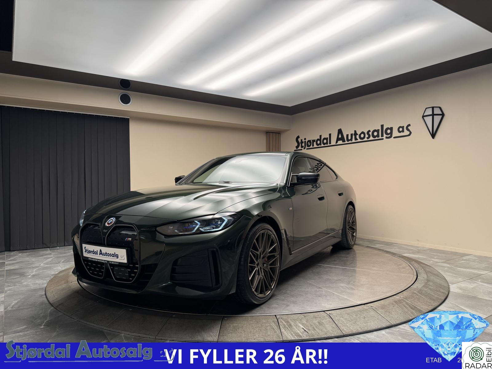 BMW i4 M50 Supercharged,HUD,H/K,M-Seter,Krok,360g,Eneier,Norsk,PEN