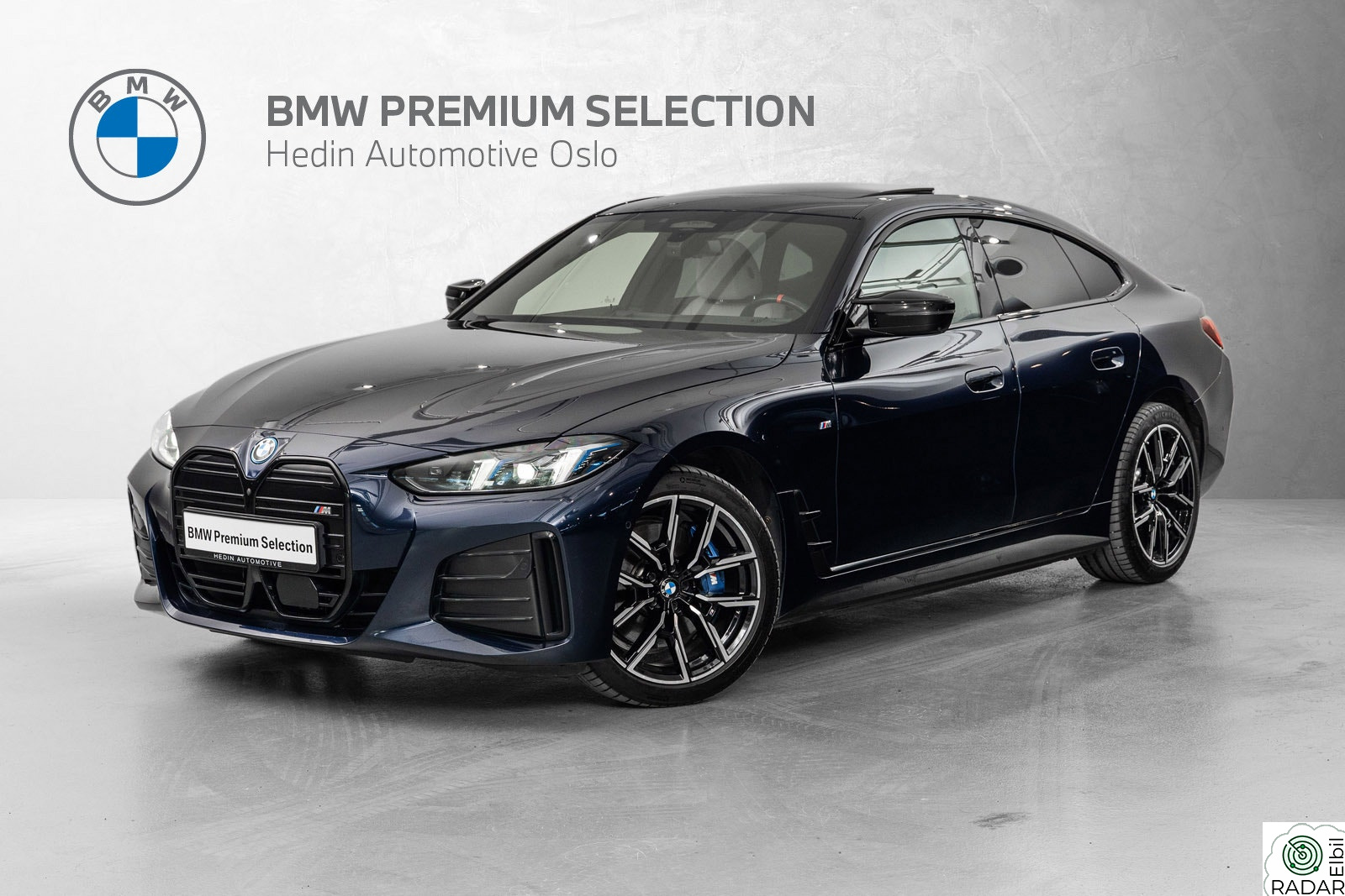 BMW i4 M50 xDrive Fully Charged, M Sport Skinn, El. h. feste, El. seter,
