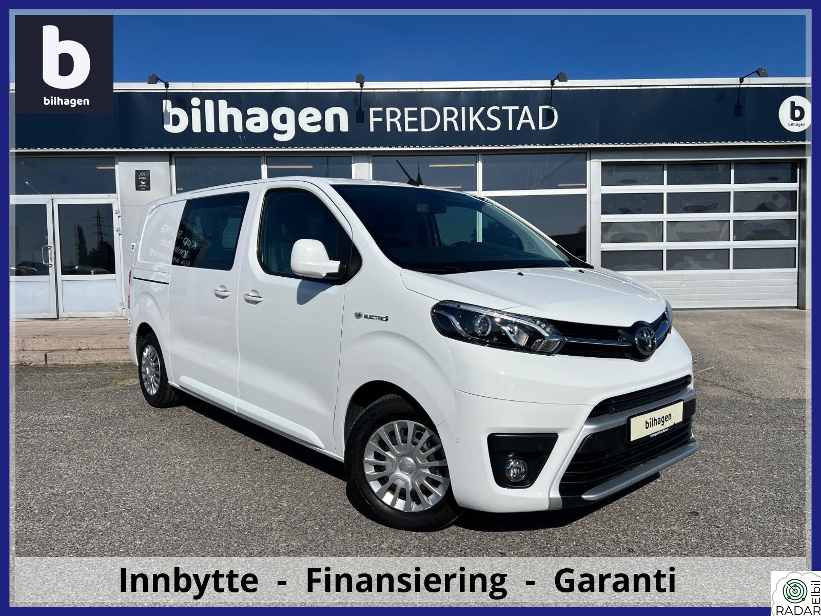 TOYOTA PROACE Electric 75kWt - 2x skyvedør - Ryggekamera - Navi