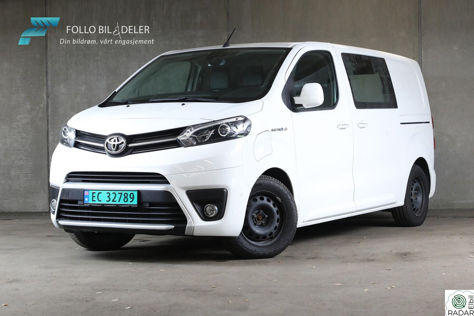 TOYOTA PROACE 75kWh,311KM,BLUE.T,KROK,DAB+,RYGGE.K,INNREDNING
