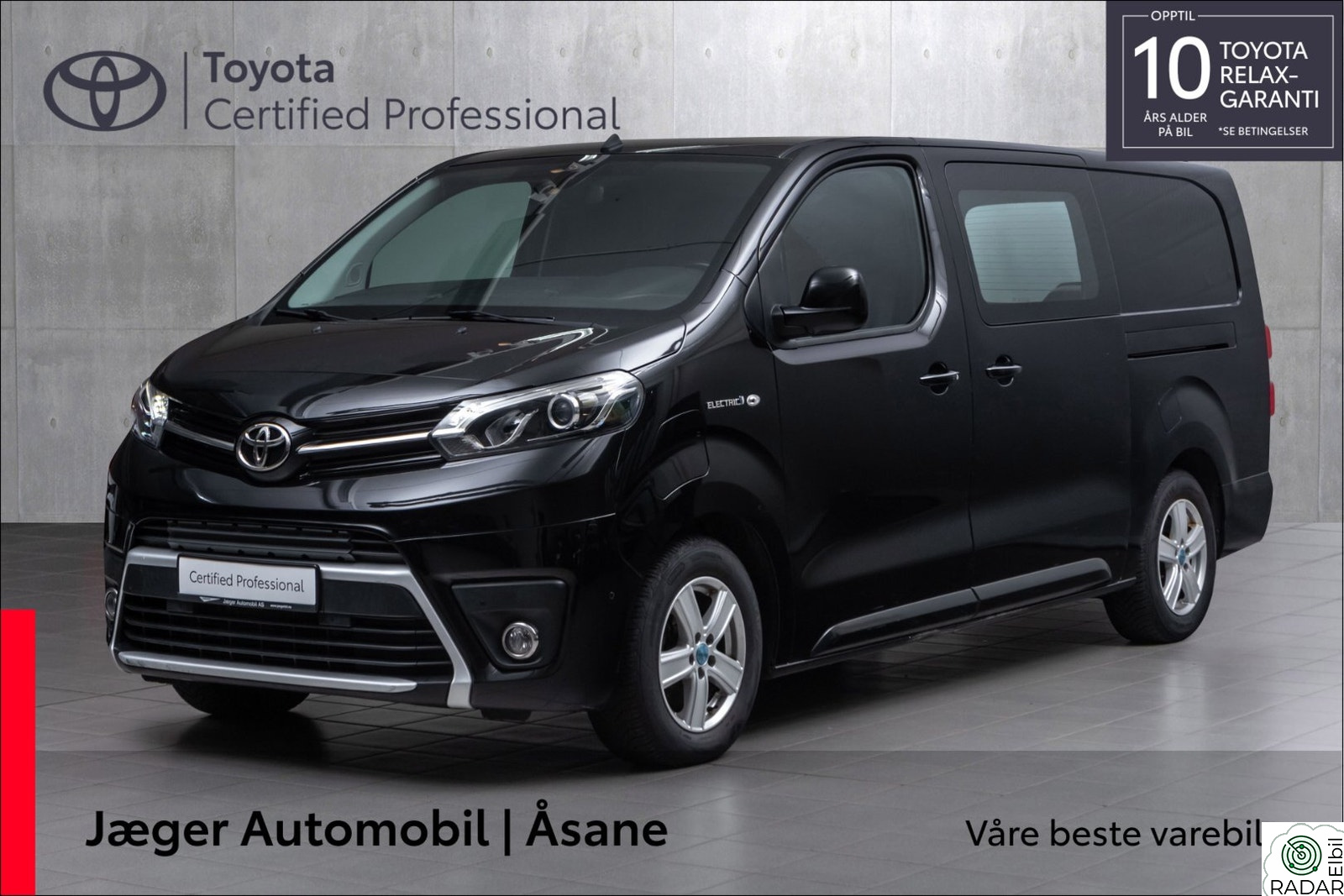 TOYOTA PROACE Electric 75kWt Comfort L2H1 THB INNBYTTEKAMPANJE