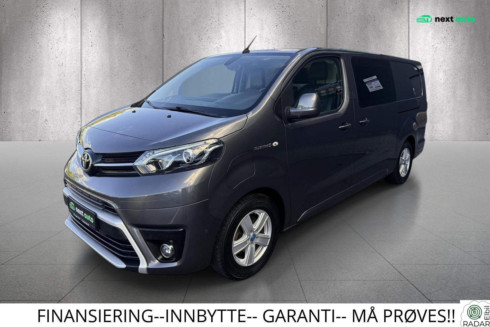 TOYOTA PROACE 1 EIER/ L3/ LANG UTGAVE/ LAV KM/ NY EU/ R. KAMERA/ DAB+