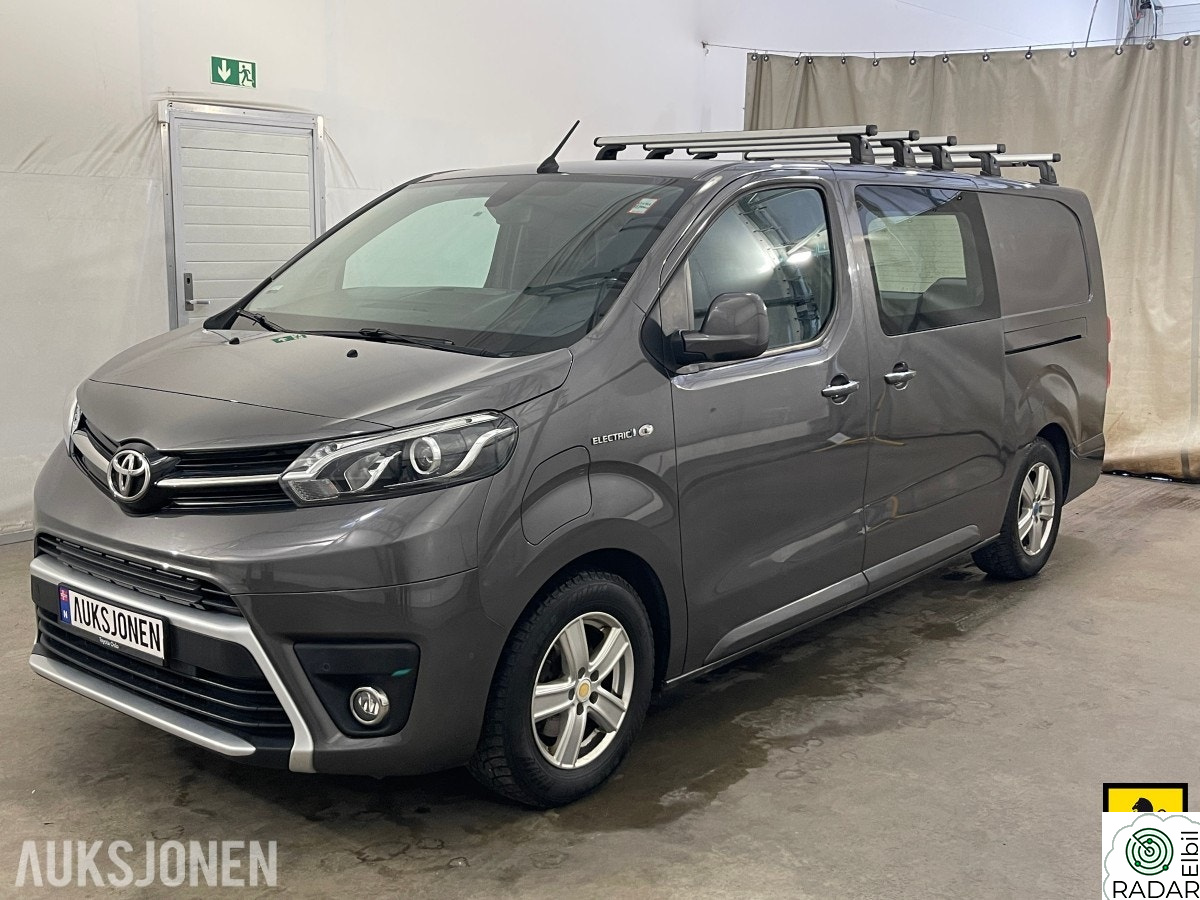 TOYOTA PROACE ELECTRIC 75 KWH 136 HK AUT NAVI KAMERA CRUISE SKYVEDØRE