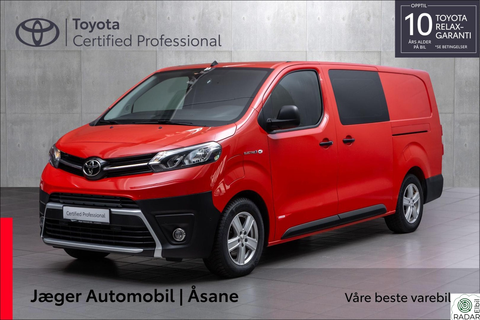 TOYOTA PROACE Electric 75kWt Comfort Fleet L2H1 SHB INNBYTTEKAMPANJE