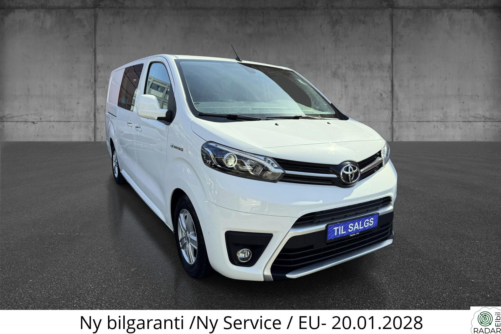 TOYOTA PROACE 75KW/ WLTP 310KM/AUTO / L2 / 3 SETER/ R.KAMERA/DAB/KROK