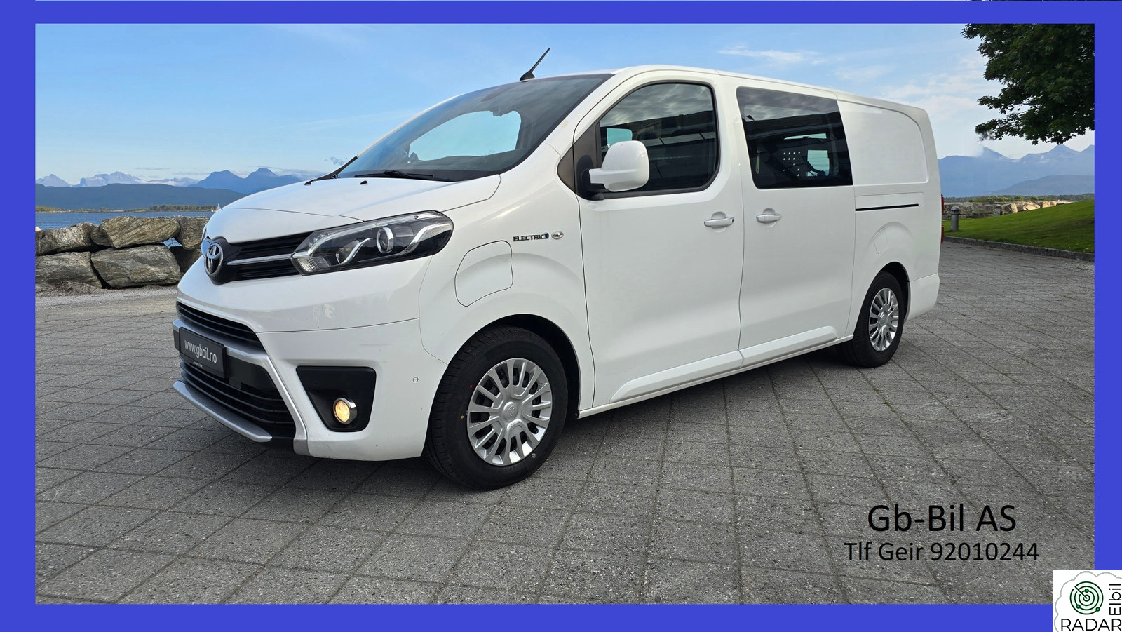 TOYOTA PROACE 75kWt/L2/330km/krok/Kam/2xskyvvedør/Nav/
