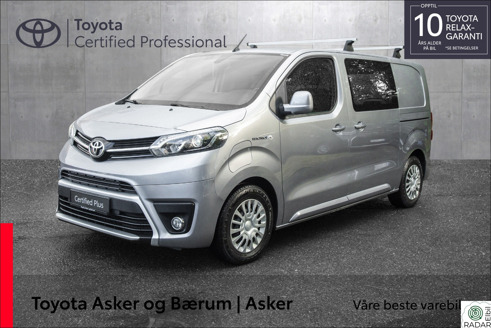 TOYOTA PROACE Electric 75kWt Comfort Fleet L1H1 SHB