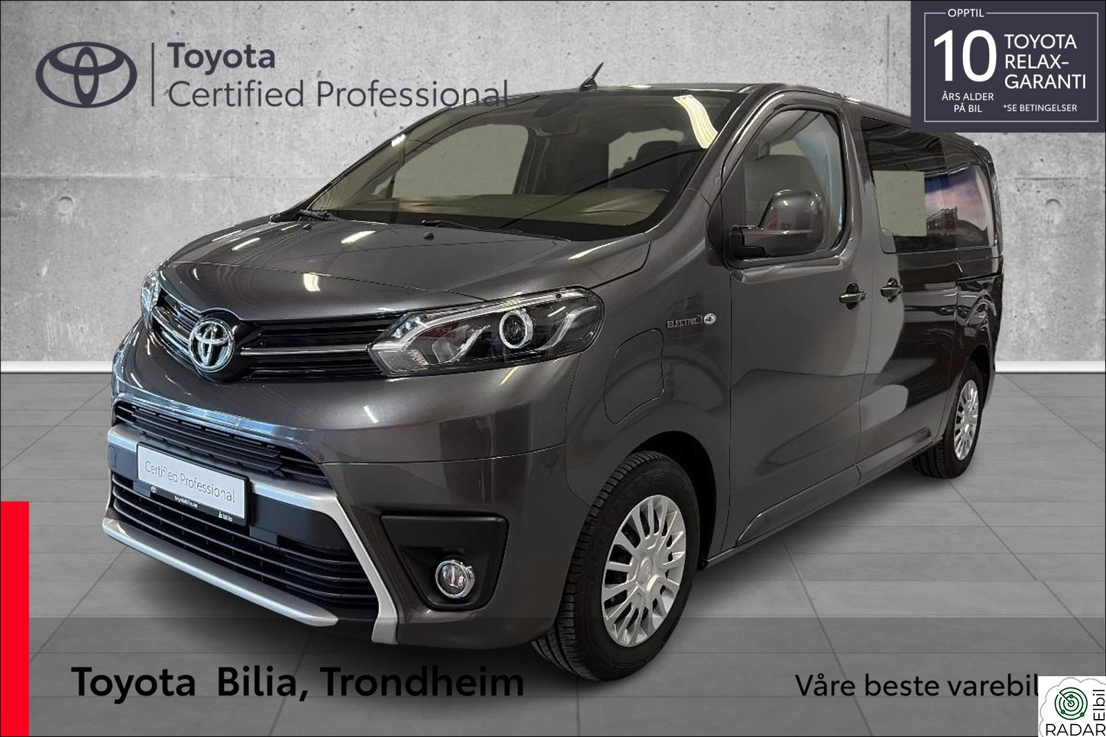 TOYOTA PROACE Comfort Electric L1 Medium | Hengerfeste | WLTP 316 km