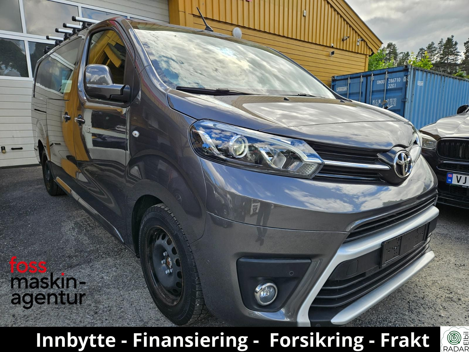 TOYOTA PROACE El. 313km L2 2xSkyvedør+Krok+R.kam+NYEU+Gratis bom