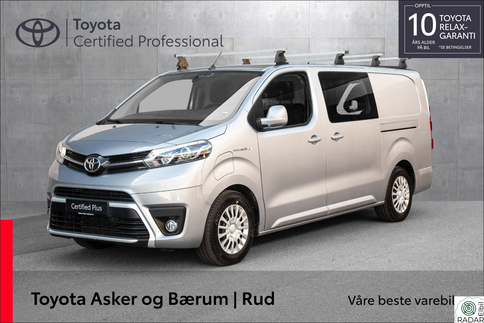 TOYOTA PROACE Electric 75kWt Comfort Fleet L2H1 THB