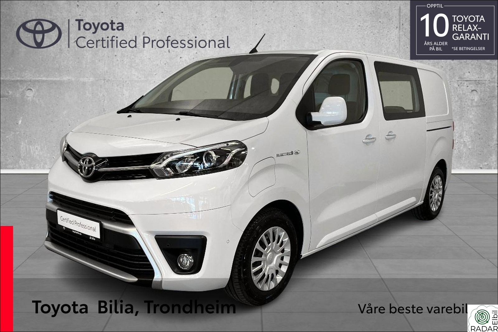 TOYOTA PROACE L1 Medium | Demobil | Nybilgaranti | 360 Kamera