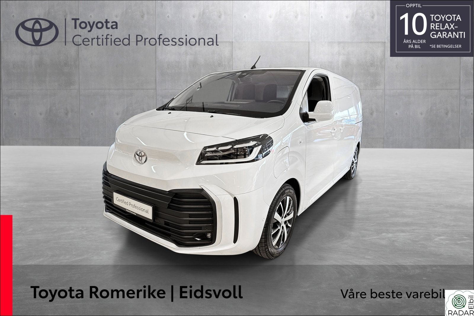 TOYOTA PROACE Electric 75kWt Comfort Plus L1H1 THB