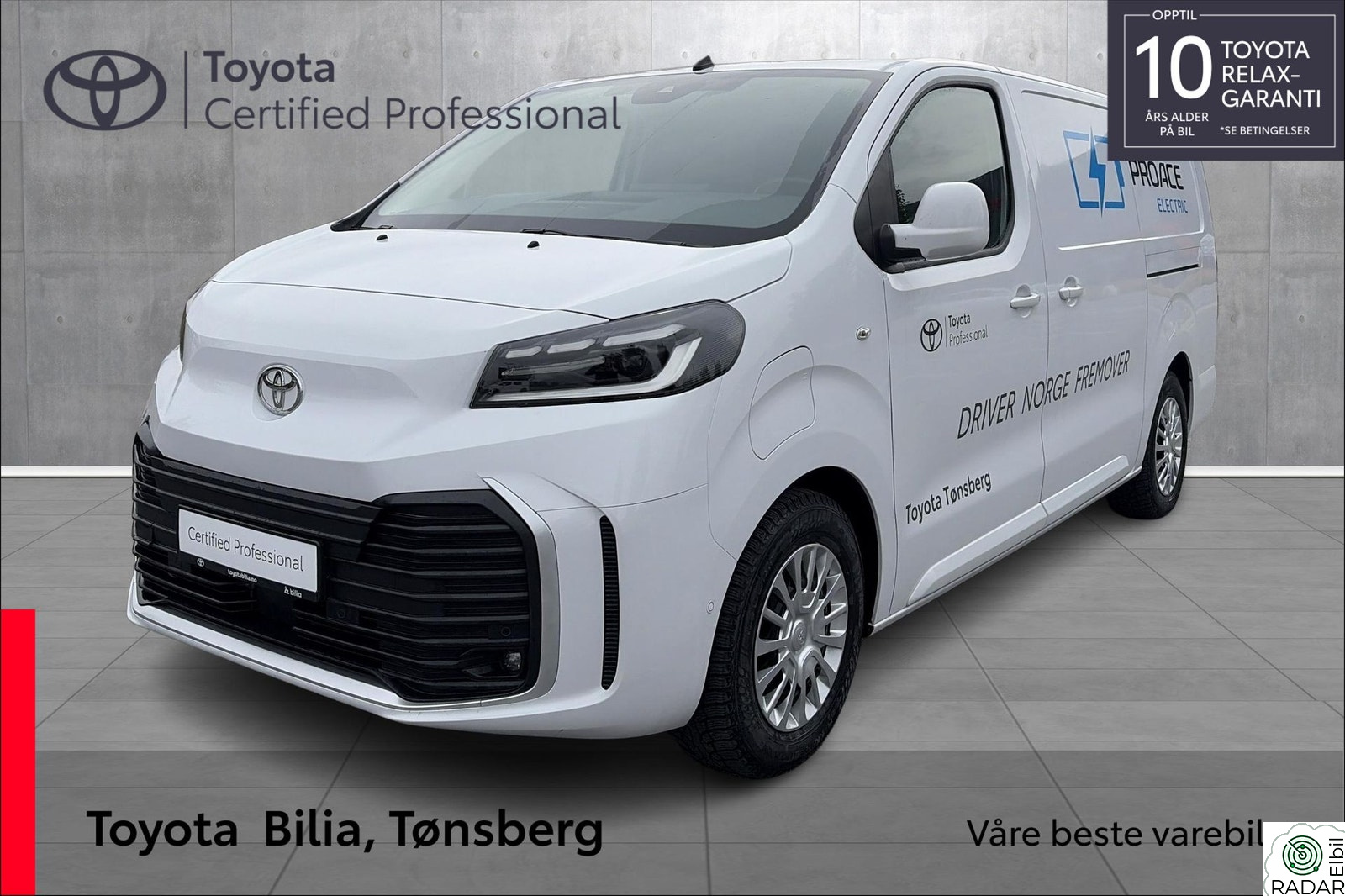 TOYOTA PROACE Electric 75kWt, L2, Comfort plus