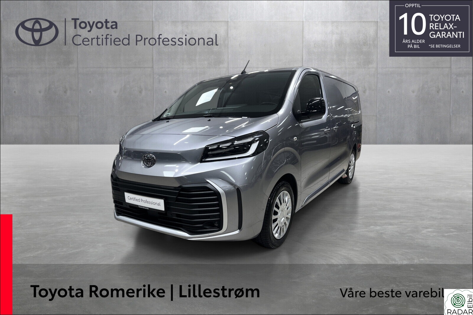 TOYOTA PROACE Electric 75kWt Comfort L2H1 THB