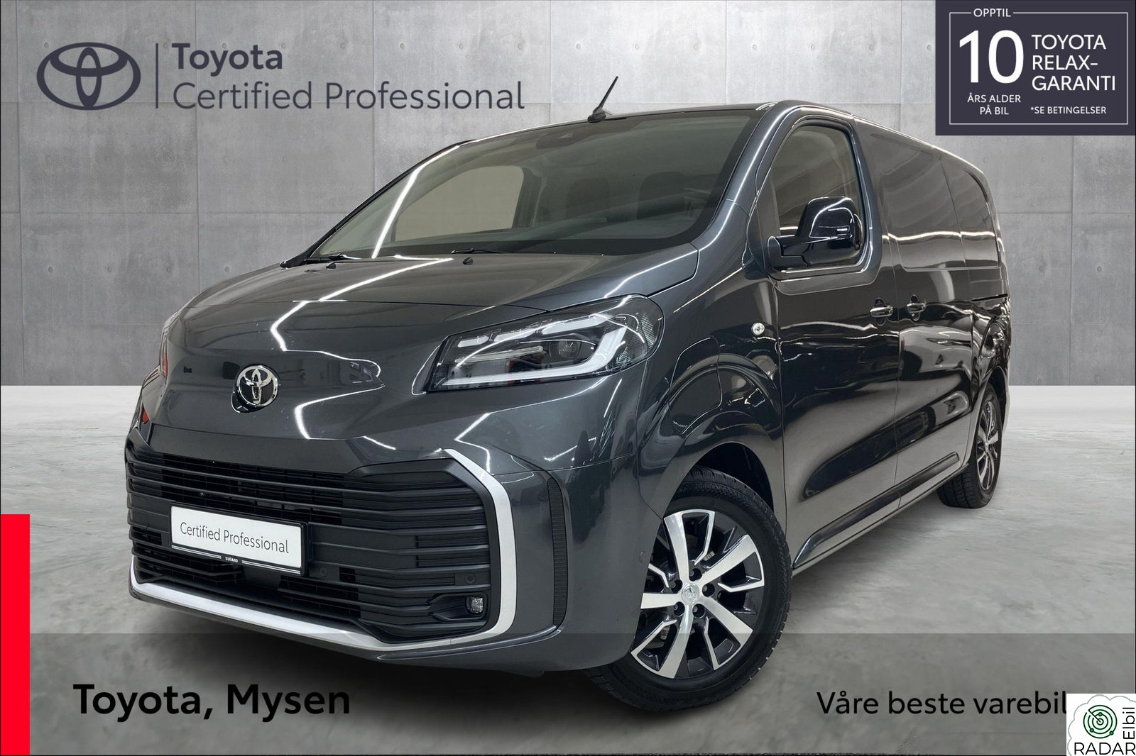 TOYOTA PROACE Electric 75kWt Comfort Plus L1 m/H.feste