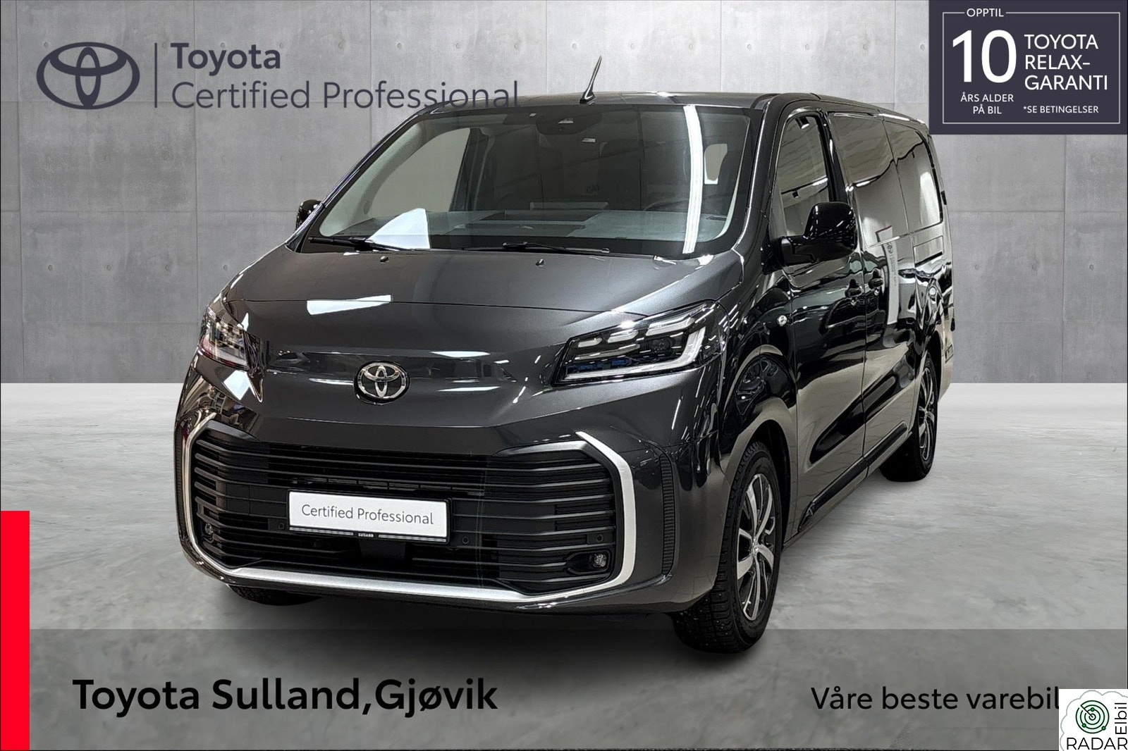 TOYOTA PROACE Comfort pluss / L2 / 75kwt / Krok / Delte bakdører