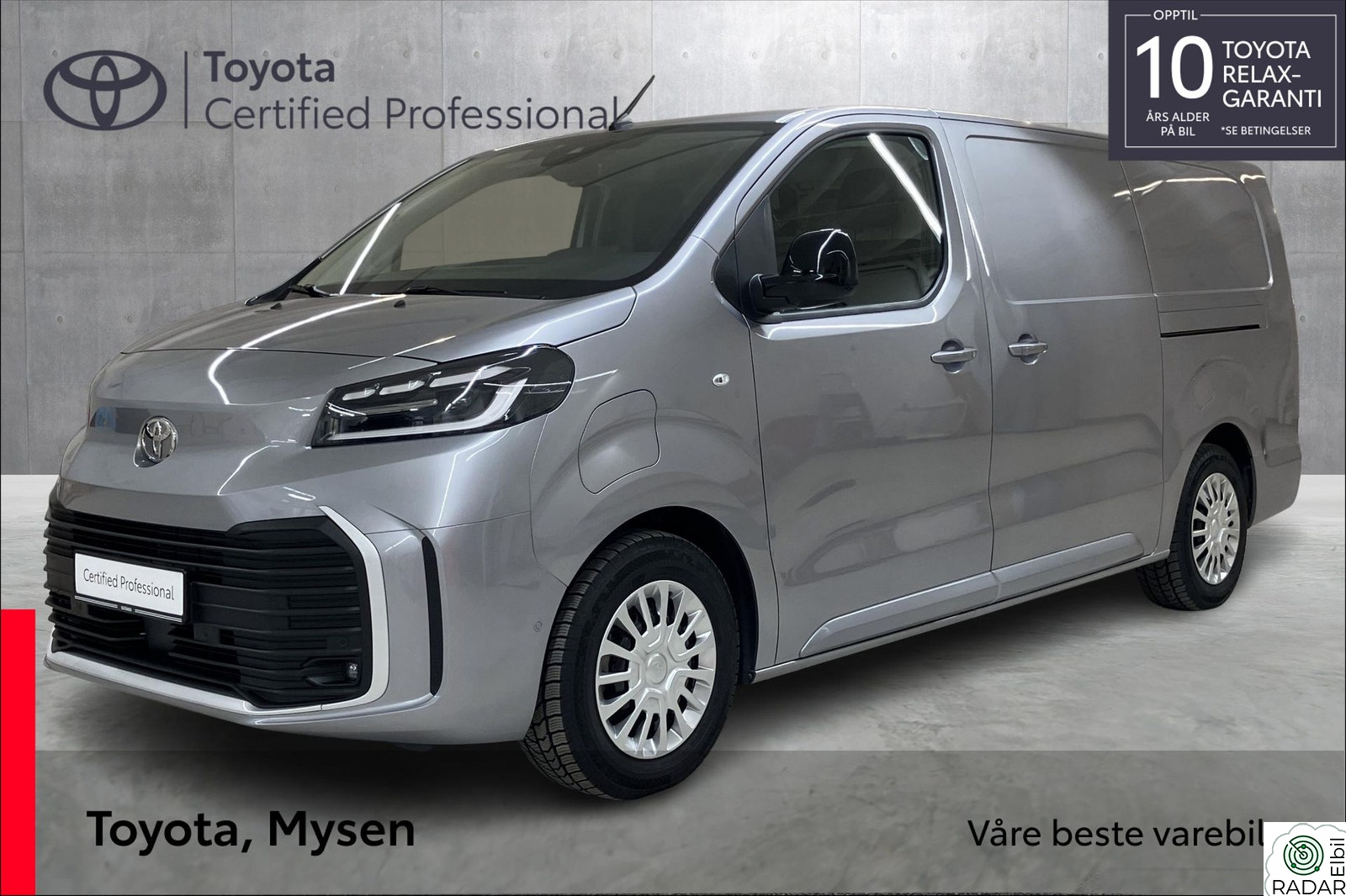 TOYOTA PROACE Electric, L2 Lang utgave - Comfort Plus, H.feste