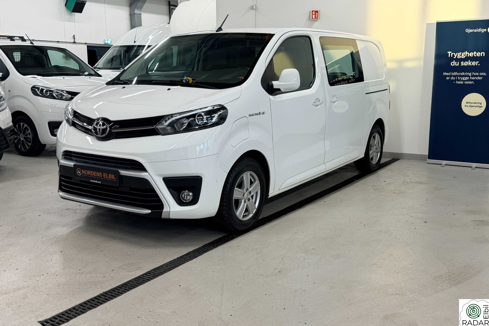 TOYOTA PROACE 75kWh/10år-garanti/L1/krok/2skyvedør/EU10.2027/