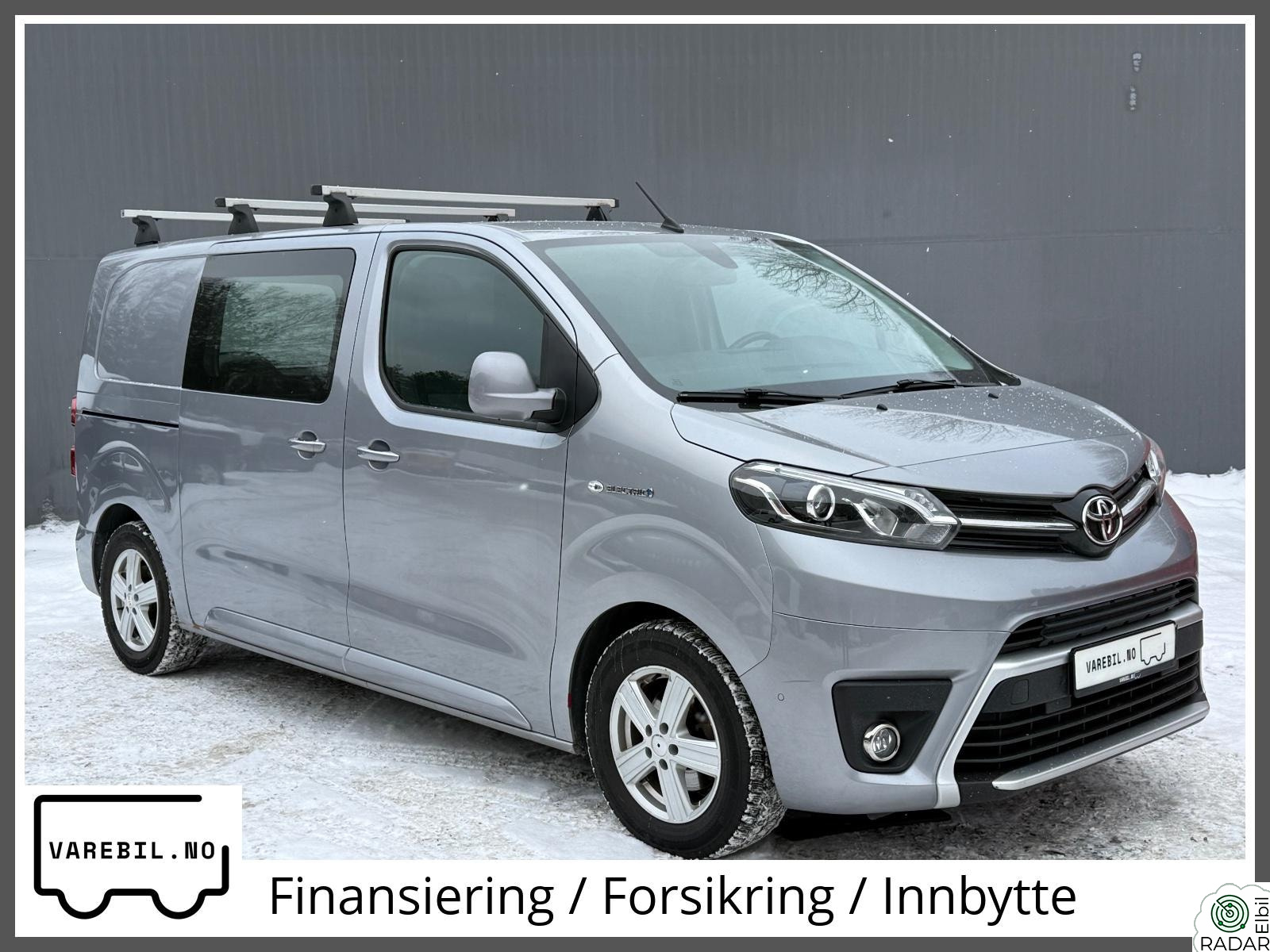 TOYOTA PROACE Electric 75 kWt 312 KM WLTP INNREDNING HENGERFESTE