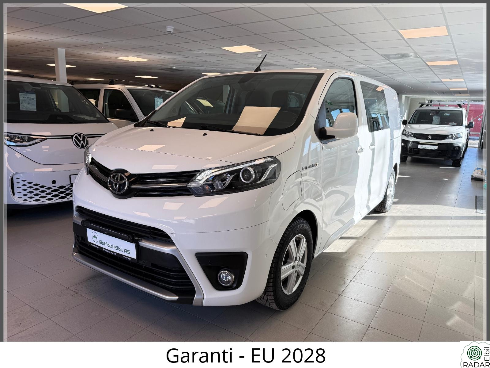 TOYOTA PROACE Electric 75kWh/Doble dører bak/R.Kam/2 x Skyvedør/Krok