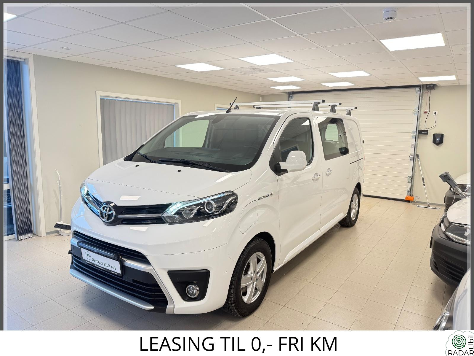 TOYOTA PROACE Electric 75kWh/Doble dører bak/R.Kam/2 x Skyvedør/Krok