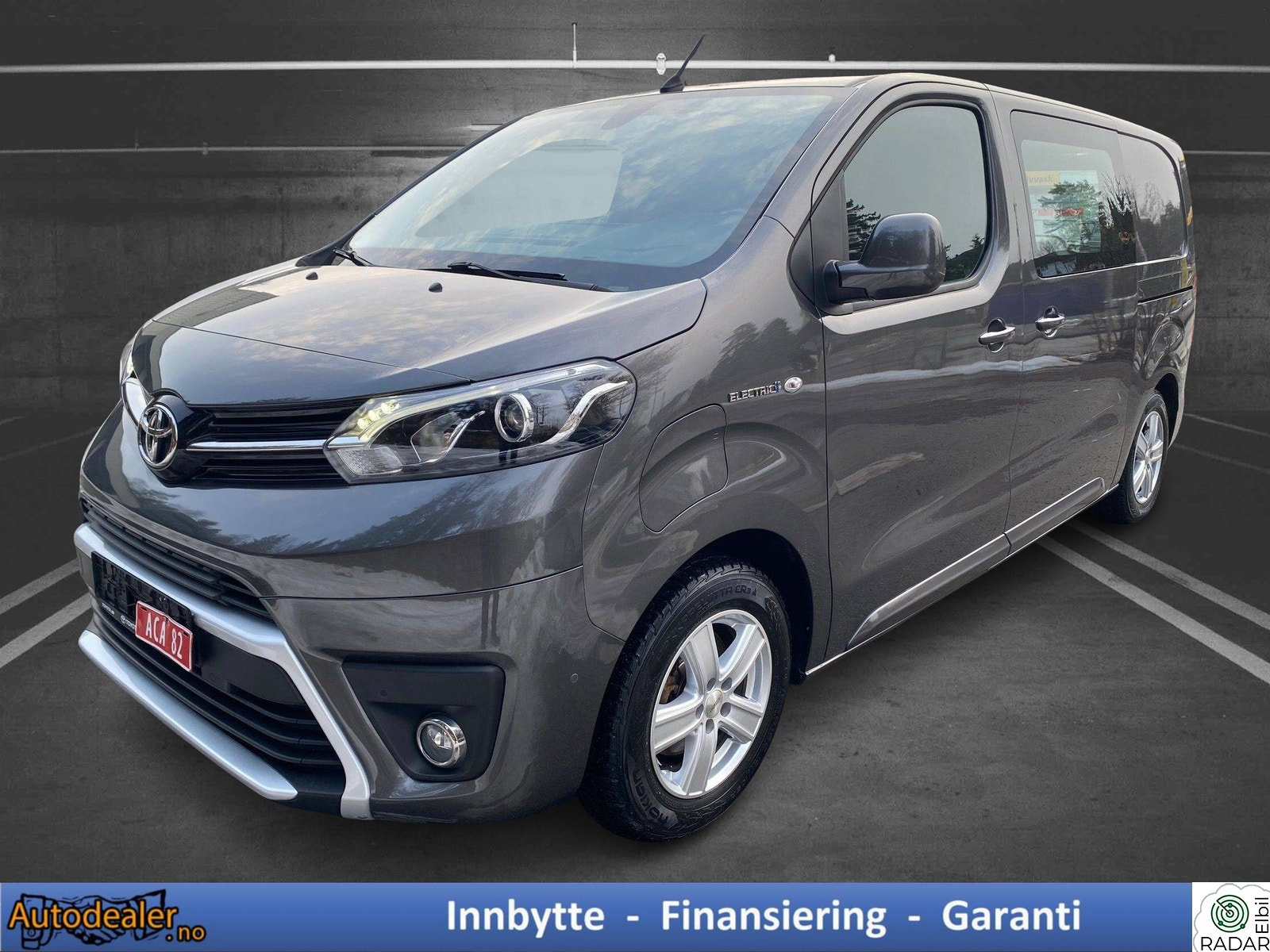 TOYOTA PROACE 75 kwt/L1/313 km/lav km/nylig eu godkjent/pen/ryggecam