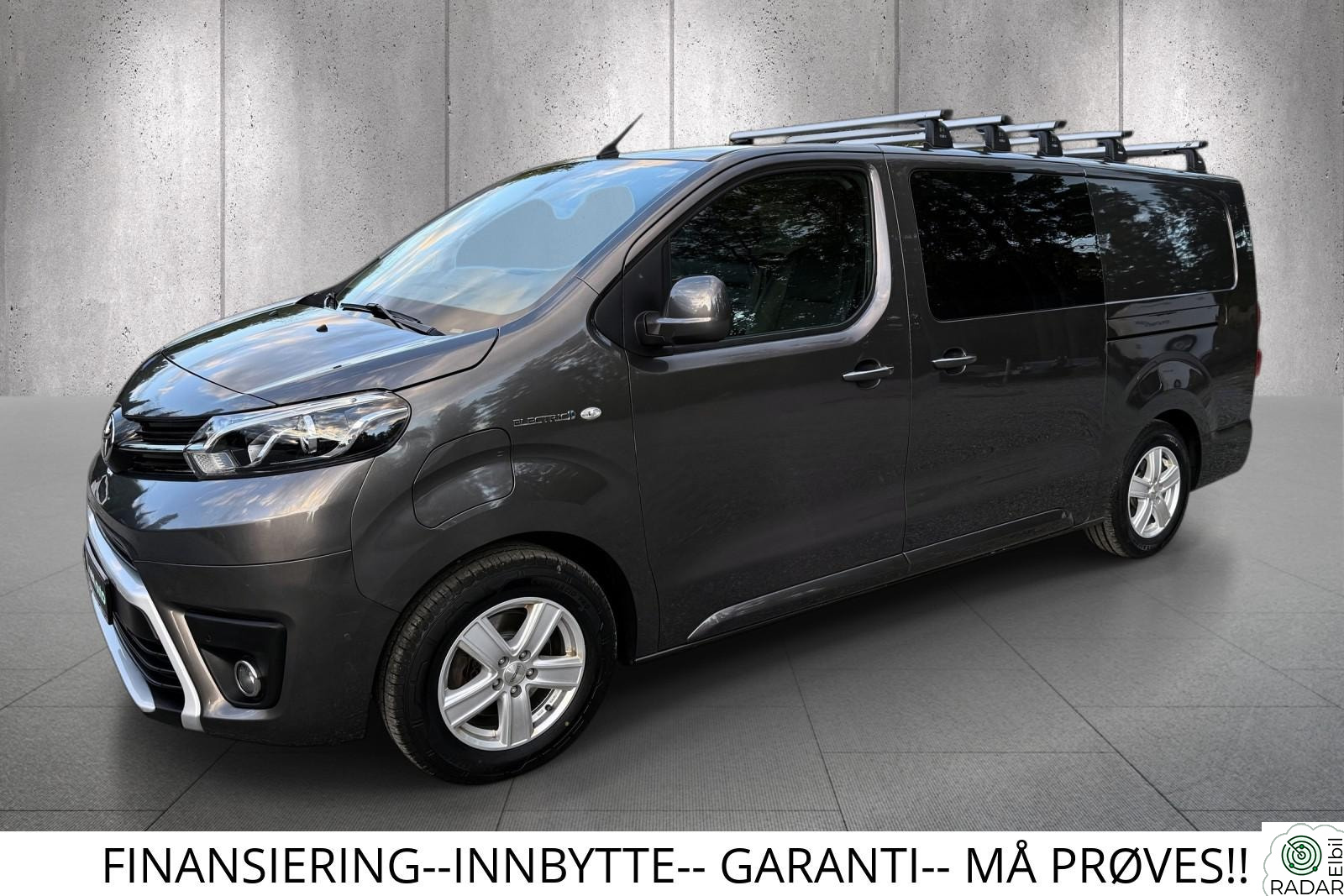 TOYOTA PROACE 75KWH/ L3 / LAV KM / 1 EIER /R. KAMERA/NY EU TIL 2028