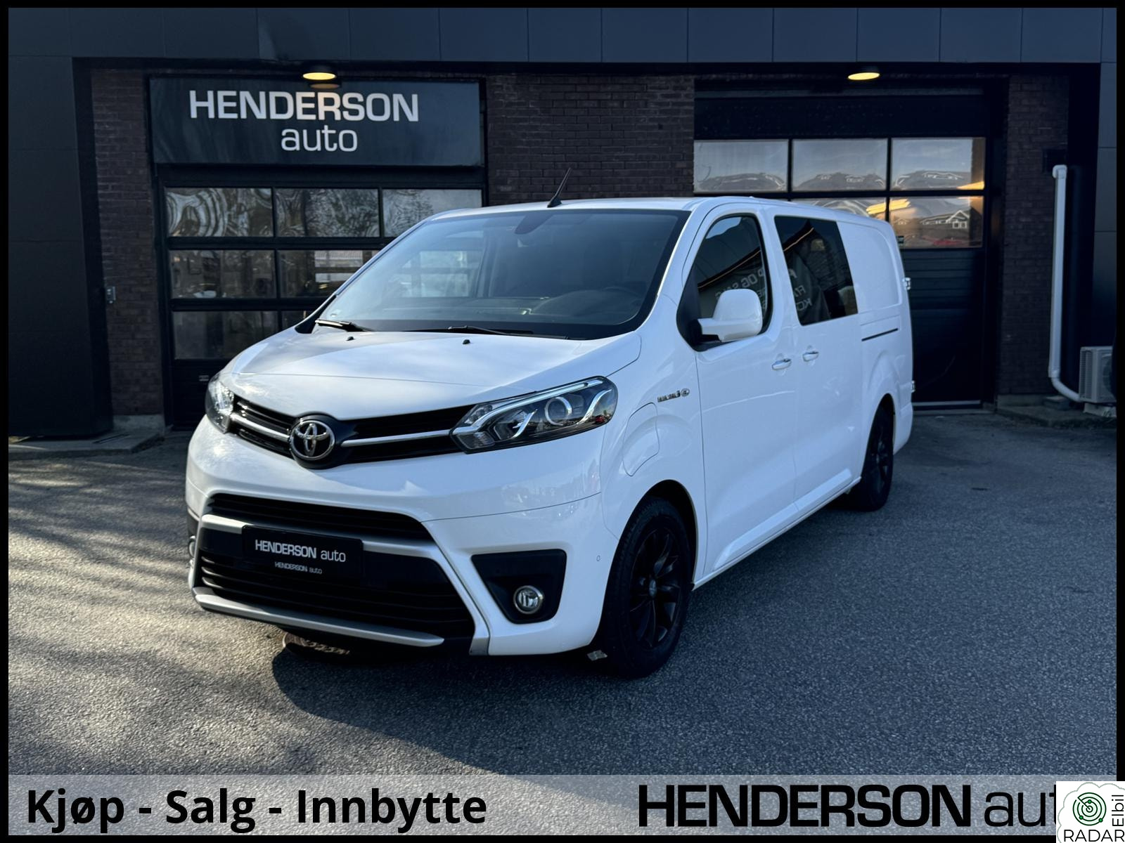 TOYOTA PROACE Electric 75KWH L2 3-seter/Kamera/Keyless/Cruise/Krok+