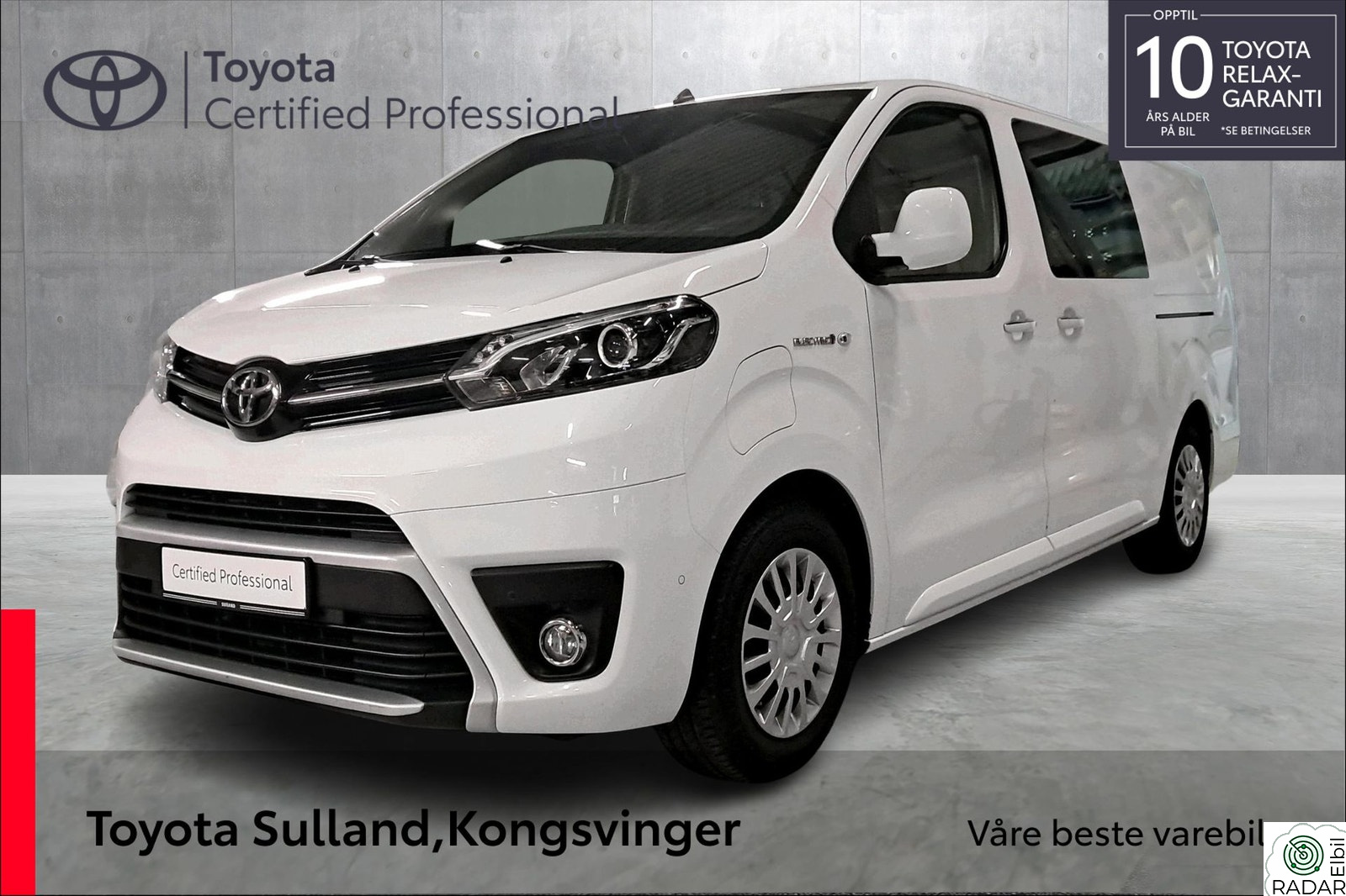 TOYOTA PROACE Velholdt I Tilhengerfeste I Garanti L2