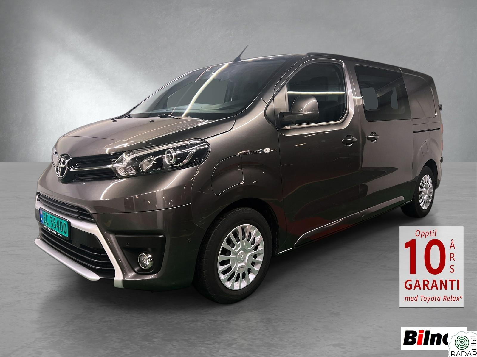 TOYOTA PROACE Electric 75 kWh Comfort / L1H1 / Sidehengslede bakdører