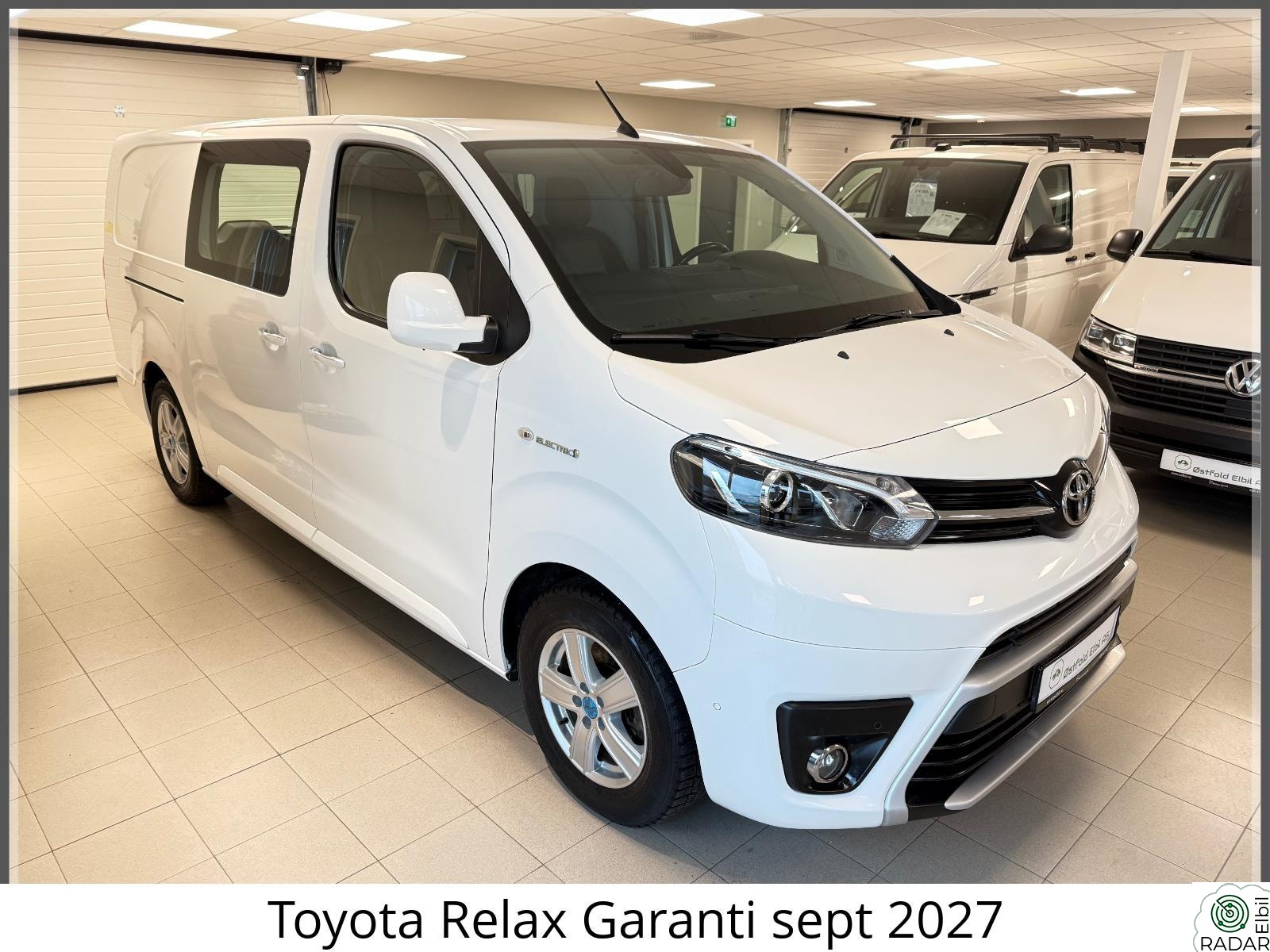 TOYOTA PROACE L2 LANG/75kWh/R.Kam /2 x Skyvedør/Hengerfeste