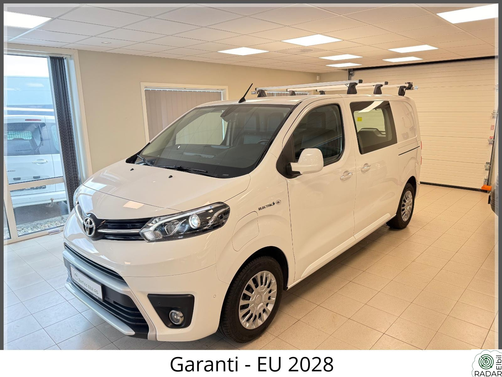 TOYOTA PROACE Electric 75kWh/Doble dører bak/R.Kam/2 x Skyvedør/Krok