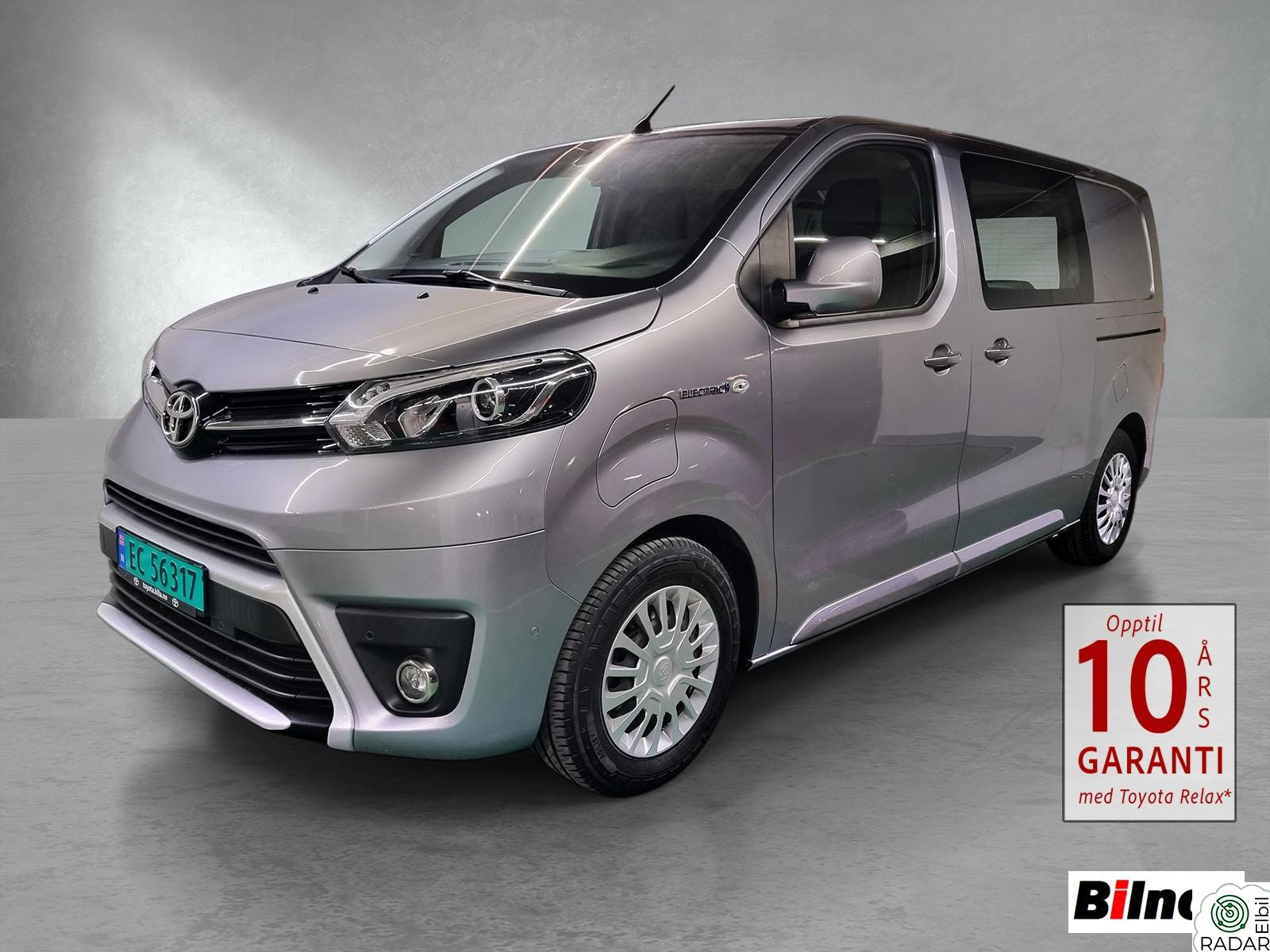 TOYOTA PROACE Electric 75 kWh Comfort // L1H1 // 2 x Skyvedør / Krok