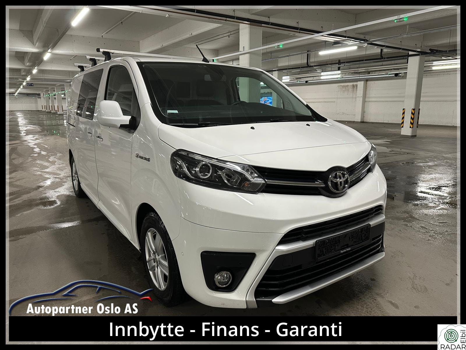 TOYOTA PROACE L1 , 75kWt ,2xSkyvedør,Hengerfeste, R.Kam,Ny Eu 12,2027