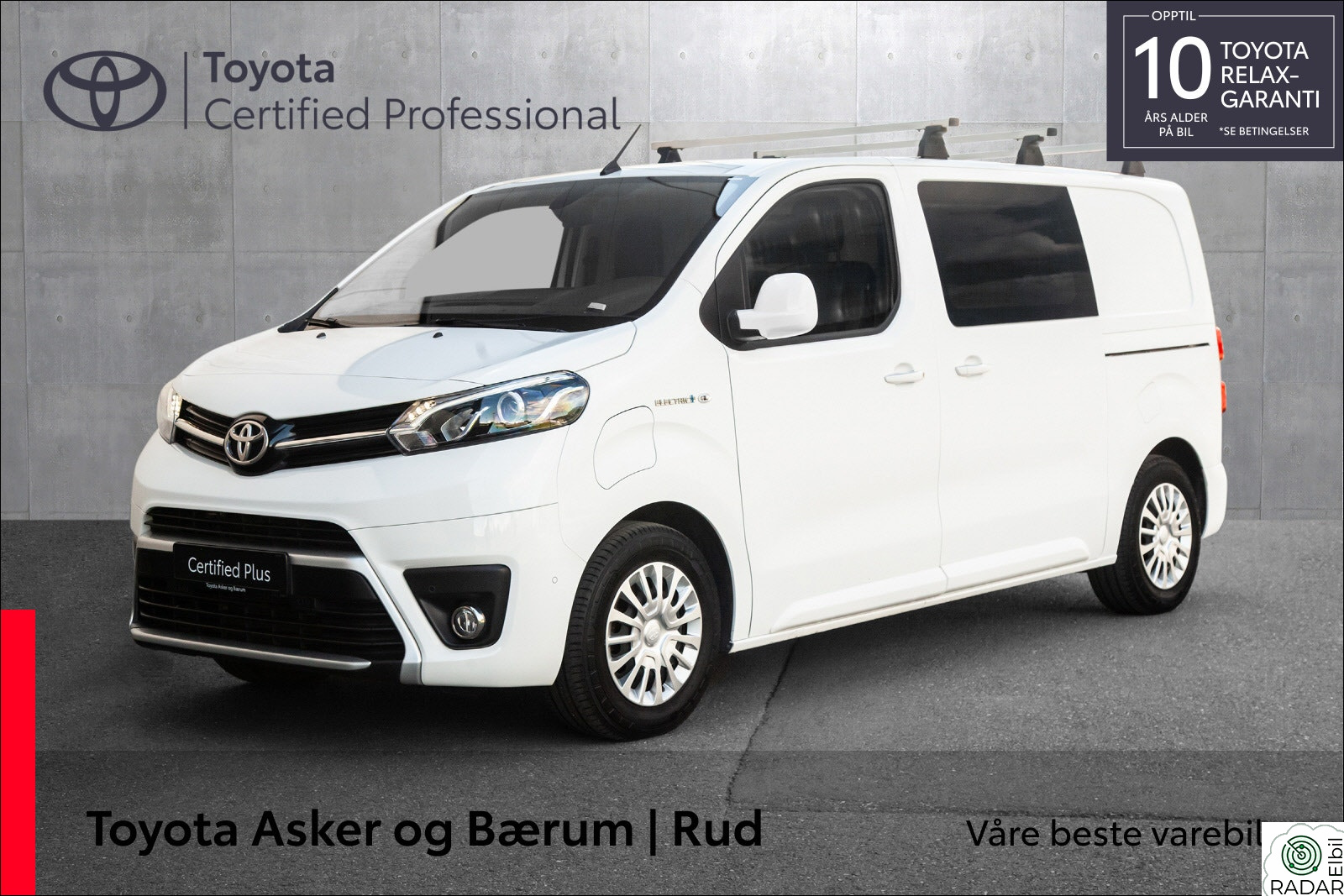 TOYOTA PROACE Electric 75kWt Comfort L1H1 THB Tilhengerfeste