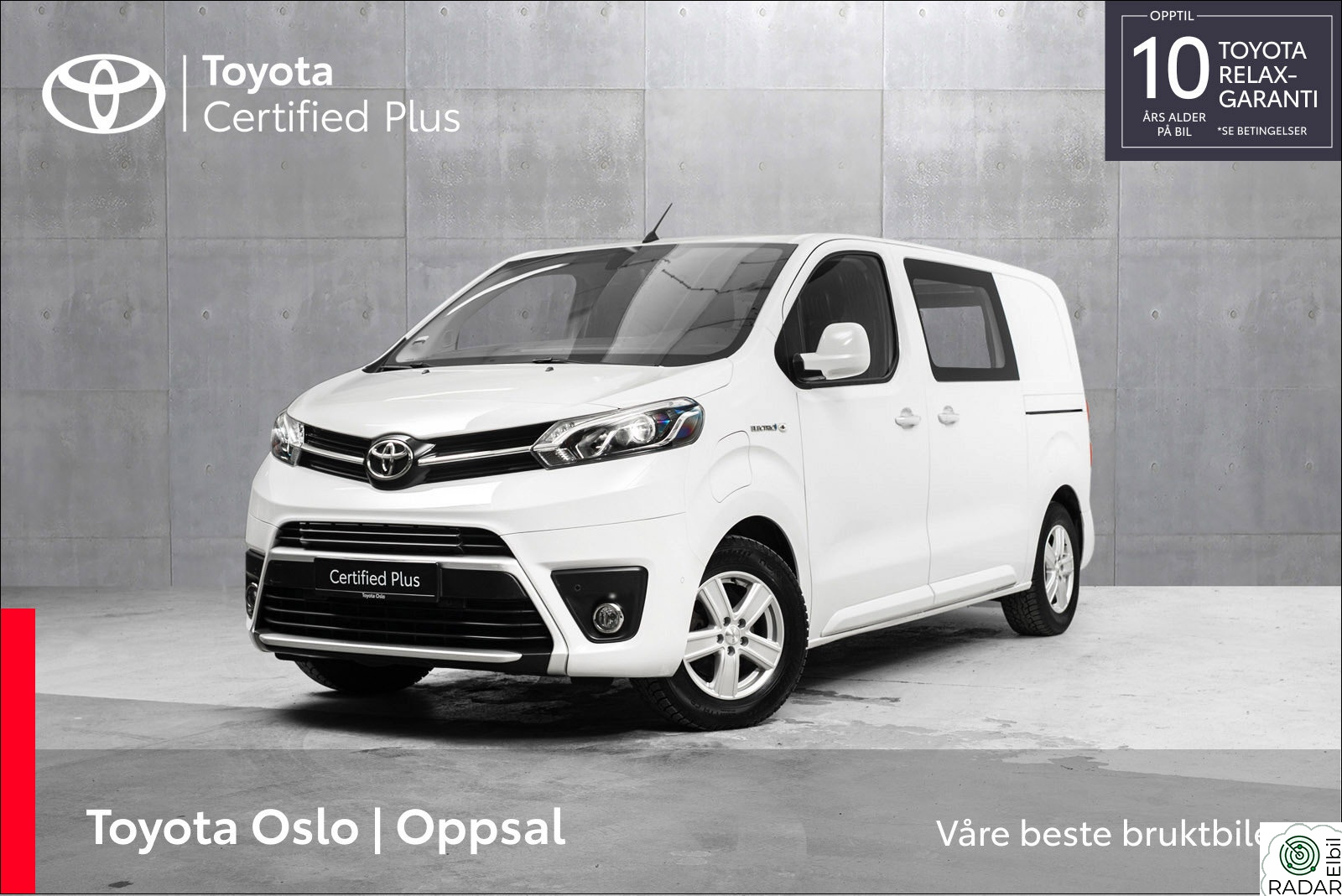 TOYOTA PROACE Electric 75kWt Comfort Fleet L1H1 THB