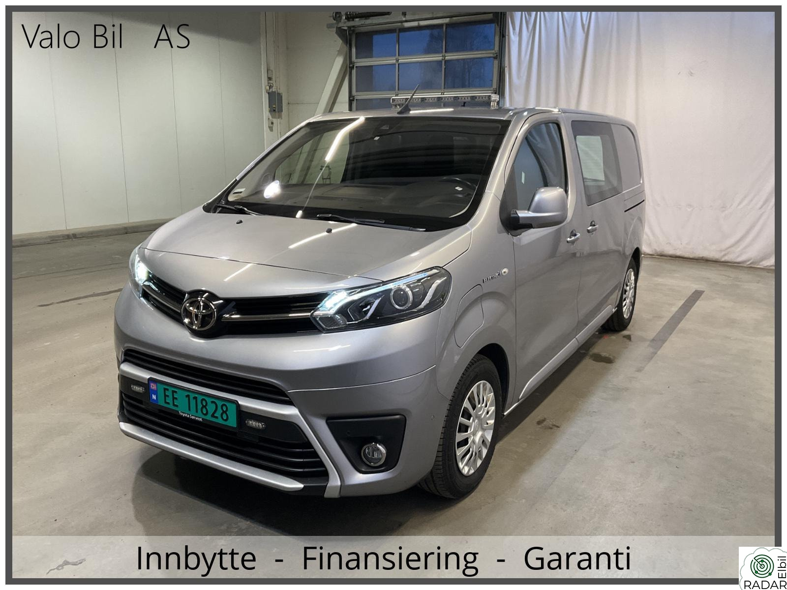 TOYOTA PROACE 75kWh/L1/Comfort/Bilen leveres med ny service og ny EU