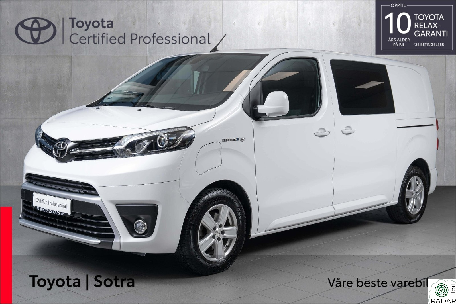 TOYOTA PROACE Electric 75kWt Comfort Fleet L1H1 THB