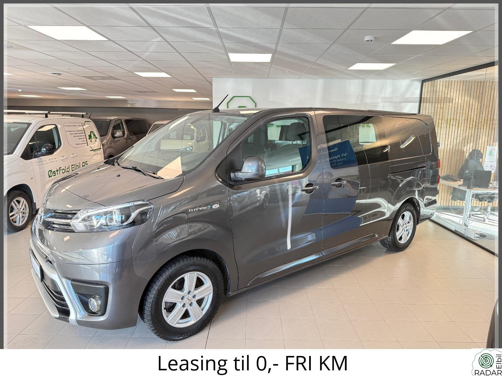 TOYOTA PROACE L2H1 LANG/M-ratt/75kWh/R.Kamera/2 x Skyvedør/Skinn-r