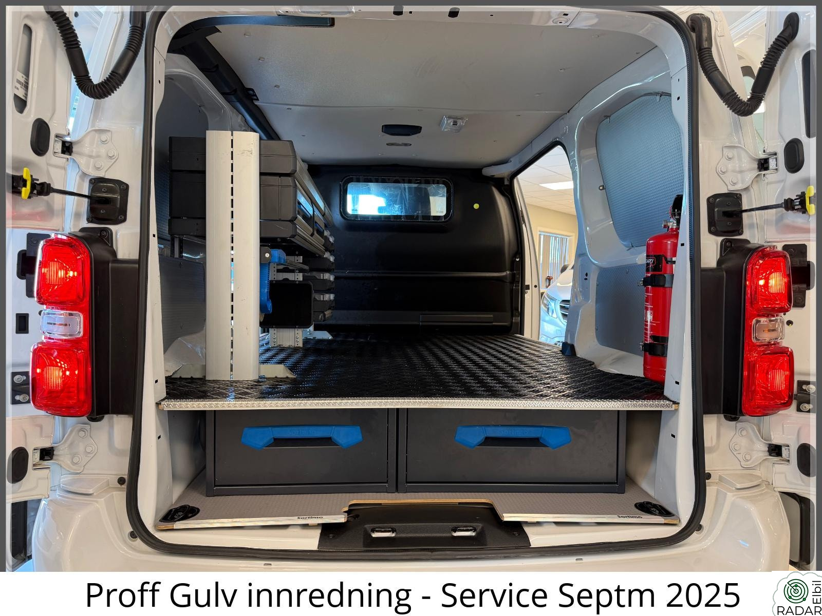 TOYOTA PROACE Electric 75kWh/Sortimo innredning/R.Kam/Skyvedør/Krok