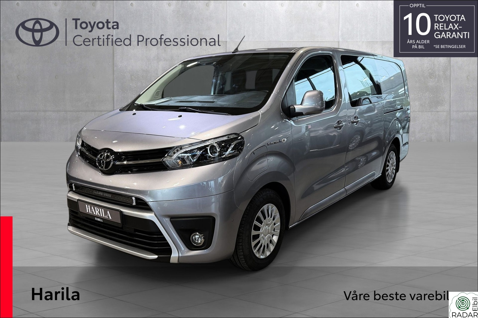 TOYOTA PROACE (L2) 2 skyvedører Elektrisk (75kWt) Comfort