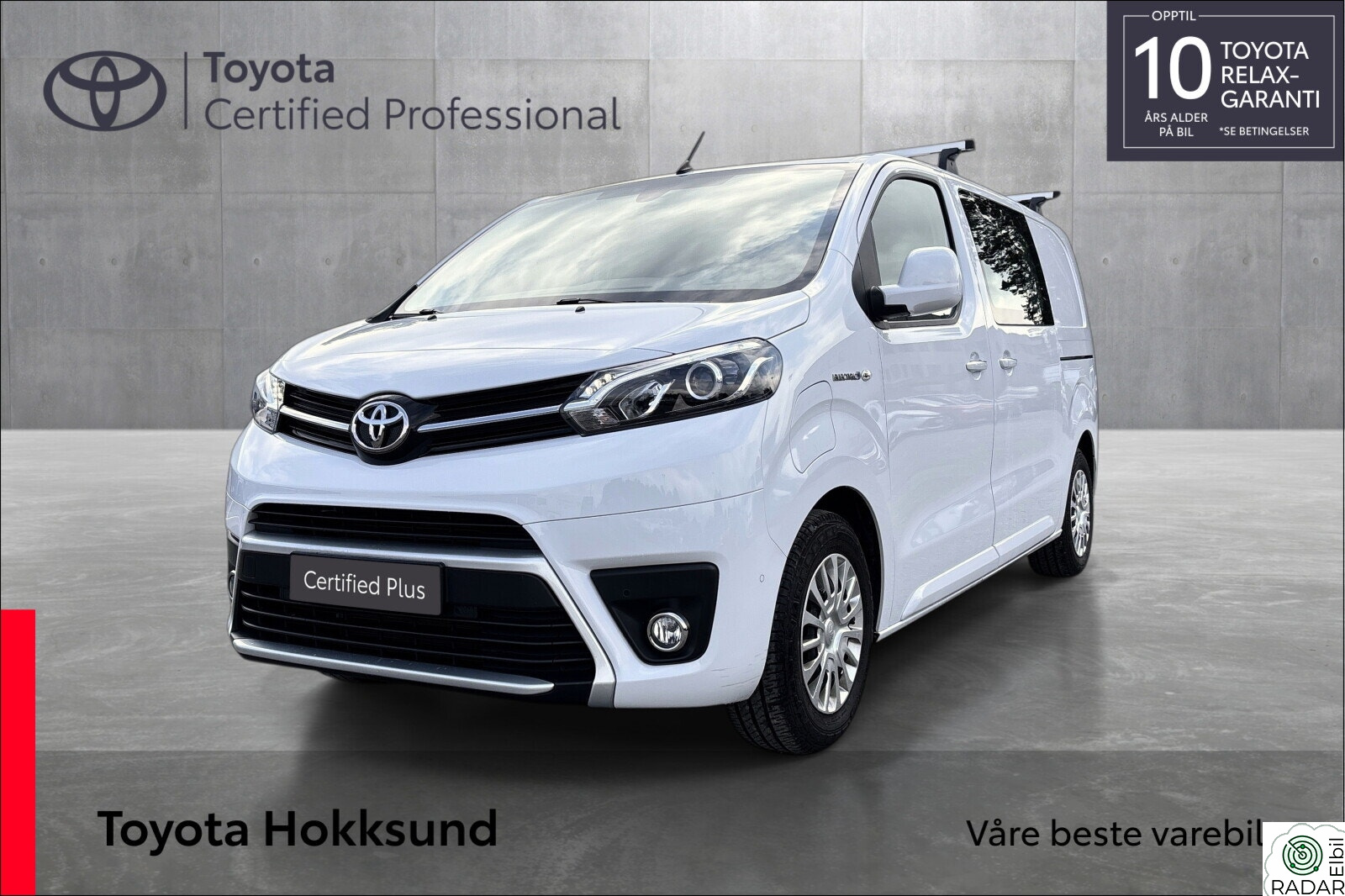 TOYOTA PROACE Electric 75kWt Comfort L1H1 THB/TAKSTATIV/KROK